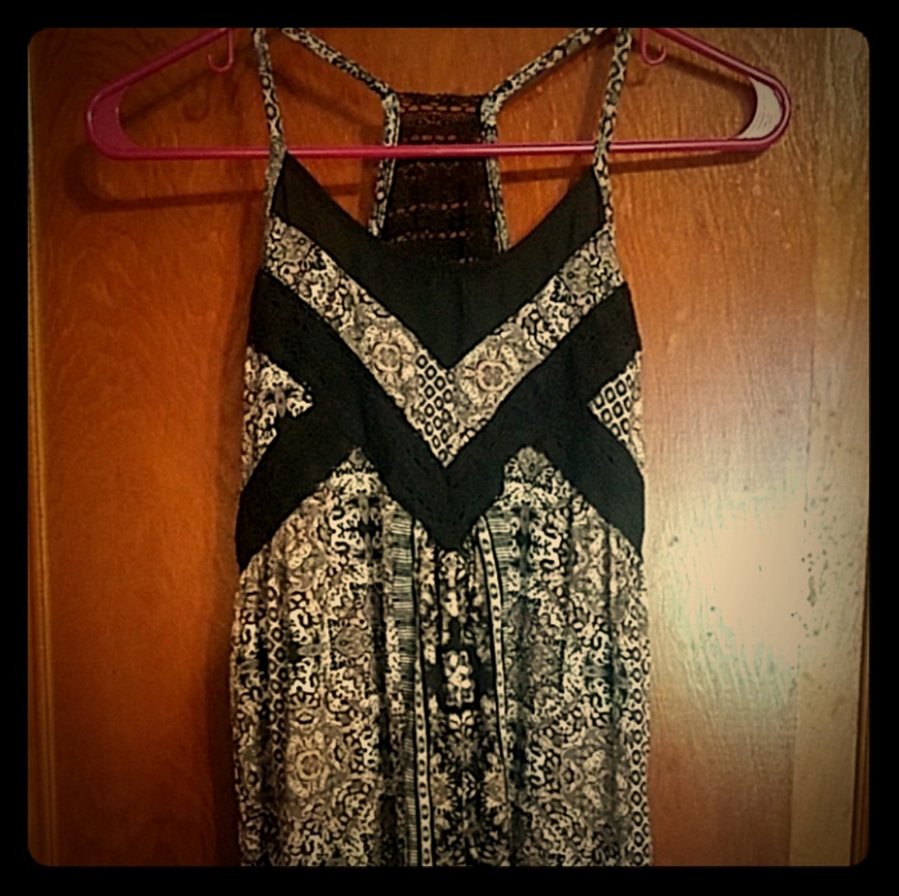 Maurices Black and Printed Tank Top